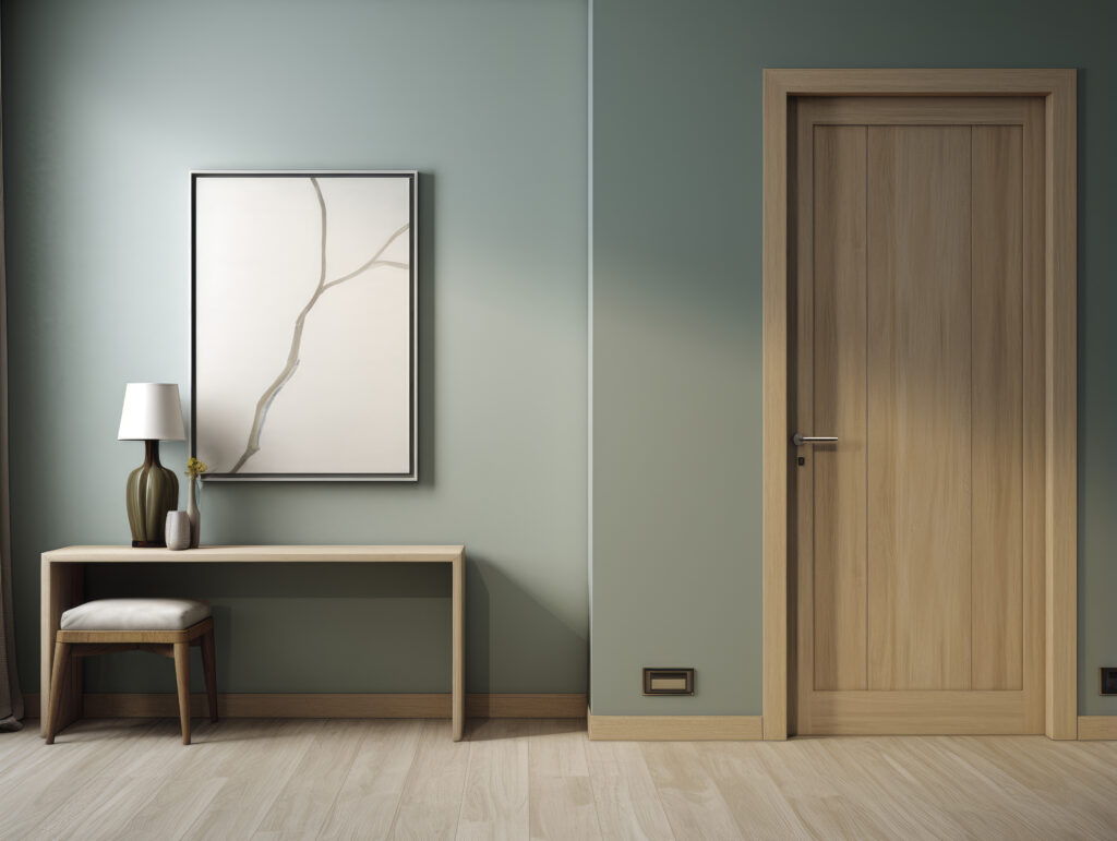 modern entranceway with furniture home decor